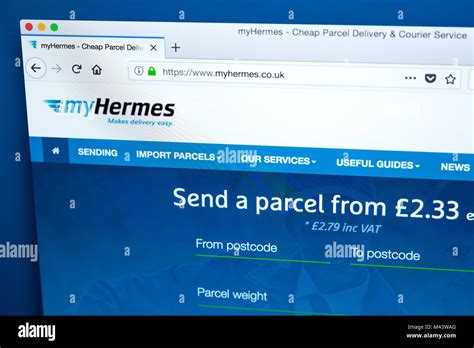 hermes courier homepage